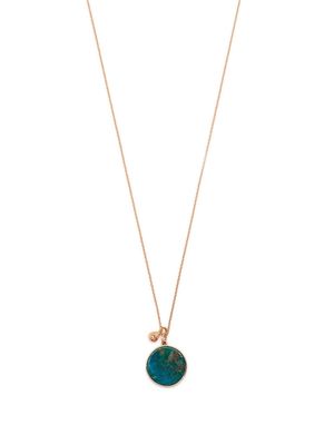 GINETTE NY 18kt rose gold Ever chrysocolla disc necklace
