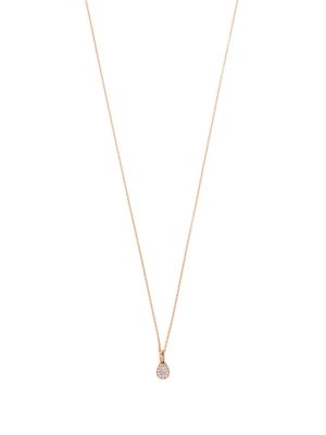 GINETTE NY 18kt rose gold mini Bliss diamond pendant necklace