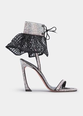 Ginevra Soquette Crystal Two Band Sandals