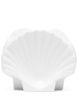 GINORI 1735 3 shells porcelain candleholder - White