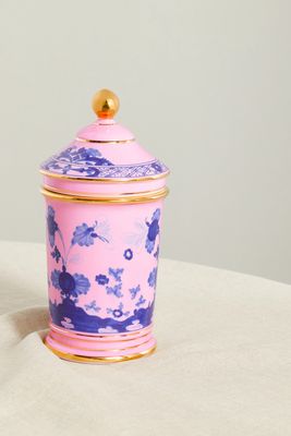 GINORI 1735 - Gold-plated Porcelain Pharmacy Vase - Pink