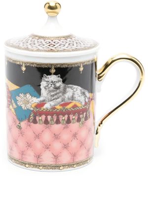 GINORI 1735 illustration-print porcelain cup - Pink