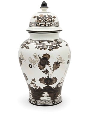 GINORI 1735 large Potiche porcelain vase - White