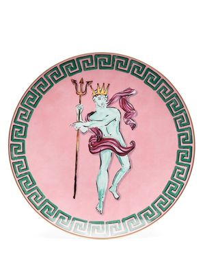 GINORI 1735 Neptune print plate - Pink