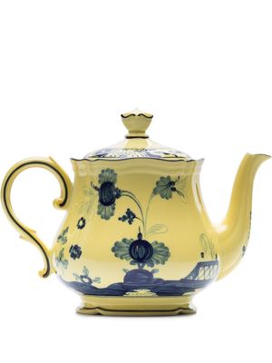 GINORI 1735 Oriente Italiano floral-print tea pot - Yellow