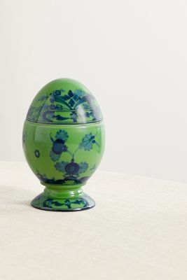 GINORI 1735 - Small Porcelain Ornamental Egg - Green