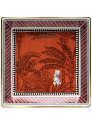 GINORI 1735 Tigre mix-print dish - Red