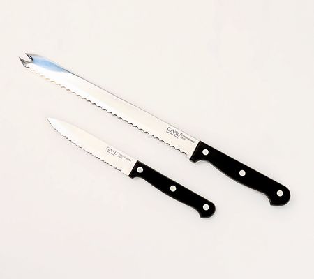 Ginsu 2-Piece Serrated Utility and Slicer Knife Set