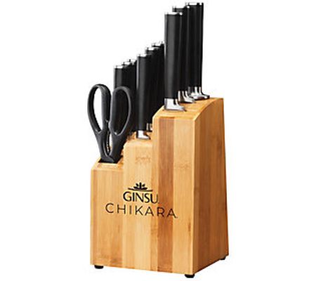 Ginsu Chikara 12-Piece Bamboo Block Knife Set