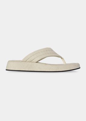Ginza Cotton Thong Sandals