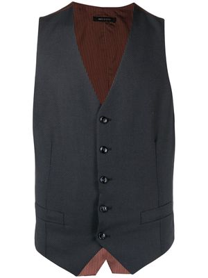 Giorgio Armani adjustable V-neck waistcoat - Grey