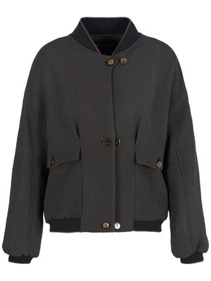 Giorgio Armani band-collar bomber jacket - Black