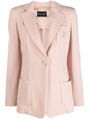 Giorgio Armani button-front blazer - Pink