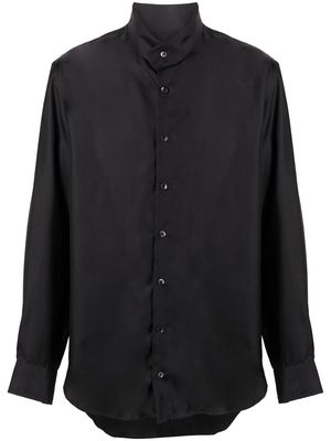 Giorgio Armani button-up silk shirt - Black