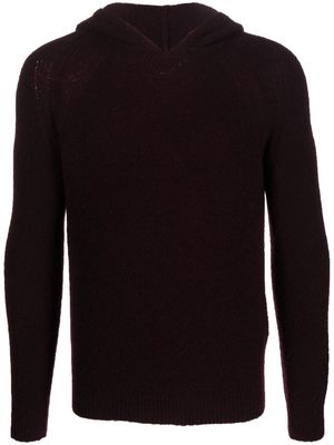 Giorgio Armani cashmere long-sleeve hoodie - Red