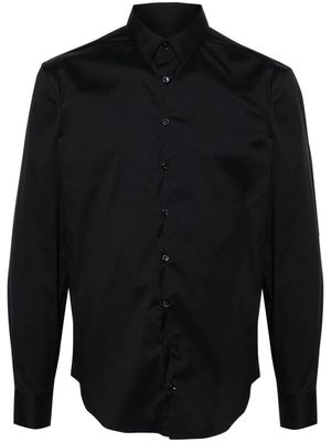 Giorgio Armani classic-collar poplin shirt - Blue