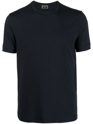 Giorgio Armani crew-neck plain T-shirt - Blue