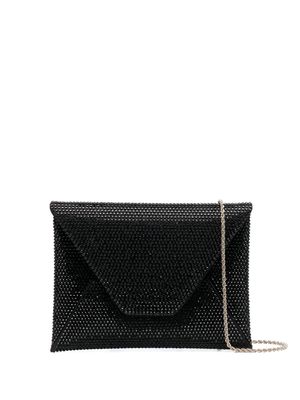 Giorgio Armani crystal-embellished clutch bag - Black