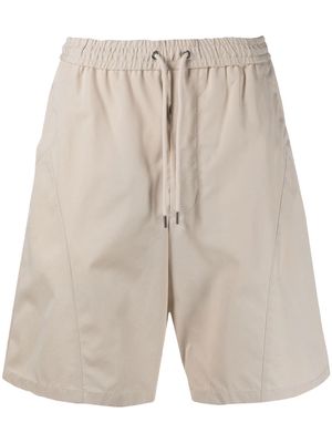 Giorgio Armani drawstring cotton Bermuda shorts - Neutrals