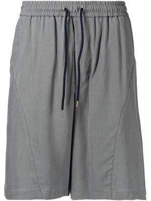 Giorgio Armani drawstring-fastening waistband shorts - Grey