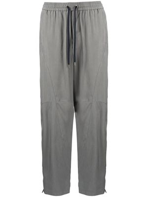 Giorgio Armani elasticated drawstring-fastening trousers - Grey