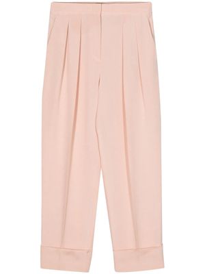 Giorgio Armani glitter-detail silk trousers - Pink