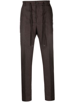 Giorgio Armani high-waist cashmere tapered trousers - Grey