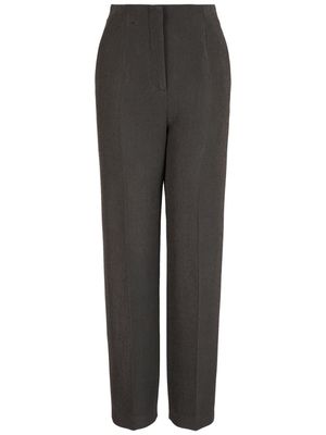 Giorgio Armani high-waisted tailored trousers - Brown