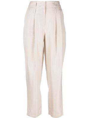 Giorgio Armani high-waisted tailored trousers - Neutrals