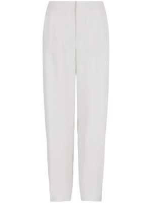 Giorgio Armani high-waisted tapered trousers - White