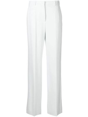 Giorgio Armani high-waisted wide-leg trousers - Grey