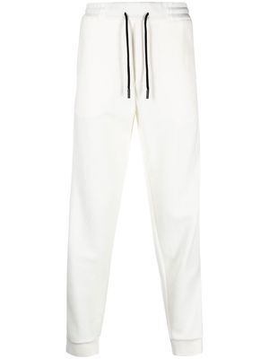 Giorgio Armani logo-embroidery track pants - White