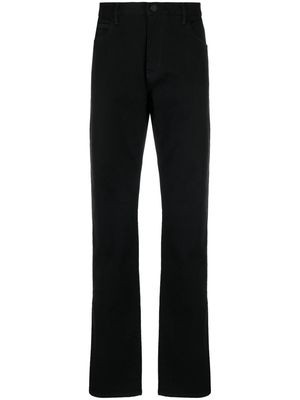 Giorgio Armani mid-rise cotton straight jeans - Black