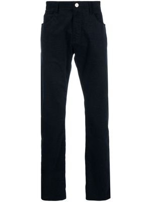 Giorgio Armani mid-rise cotton straight jeans - Blue