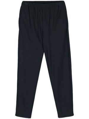 Giorgio Armani mid-rise mesh tapered trousers - Blue