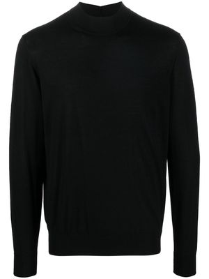 Giorgio Armani mock-neck virgin wool jumper - Black