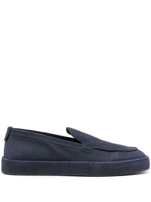 Giorgio Armani nubuck-leather loafers - Blue