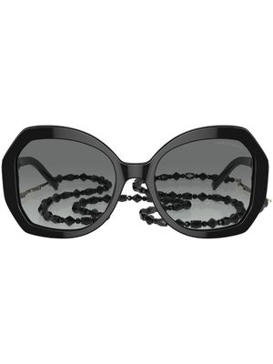 Giorgio Armani oversized tinted-lenses sunglasses - Black