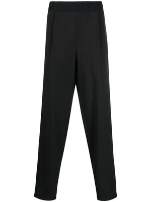 Giorgio Armani pleat-detail tapered trousers - Black