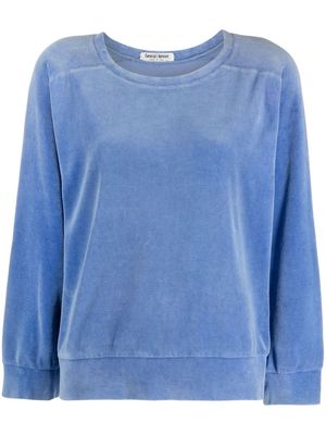 Giorgio Armani Pre-Owned 1980s plush-textured sweatshirt - Blue