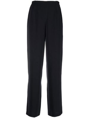 Giorgio Armani Pre-Owned 1990s high-waisted wide-legged trousers - Black