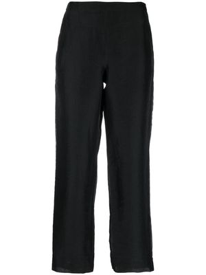 Giorgio Armani Pre-Owned 2000s wide-legged silk trousers - Black