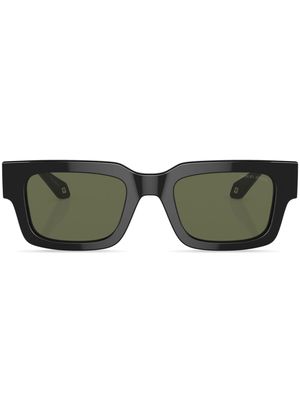 Giorgio Armani rectangle-frame tinted-lenses sunglasses - Black
