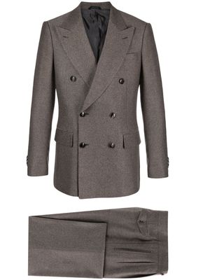 Giorgio Armani Royal Line double-breasted suit - Brown