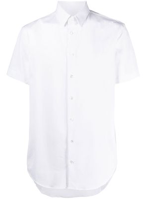 Giorgio Armani short-sleeve cotton shirt - White