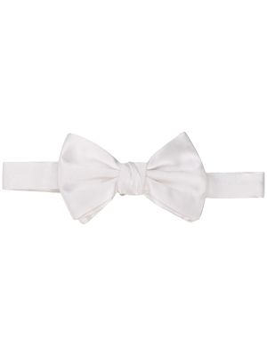 Giorgio Armani silk bow tie - White