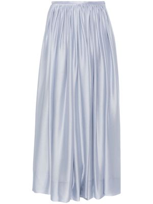 Giorgio Armani silk maxi skirt - Blue