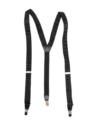Giorgio Armani silk stretch suspenders - Black