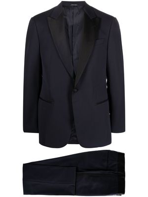 Giorgio Armani single-breasted dinner suit - Blue