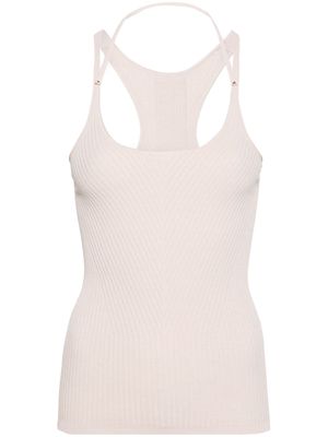 Giorgio Armani sleeveless ribbed-knit top - Pink